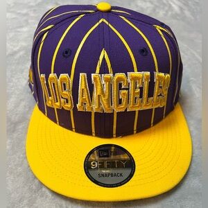 LA Lakers Purple and Yellow Snapback Hat